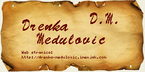 Drenka Medulović vizit kartica